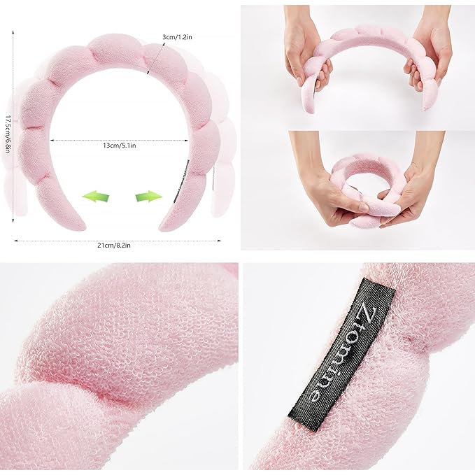 Ztomine Spa Terry Cloth Headbands - Image 2