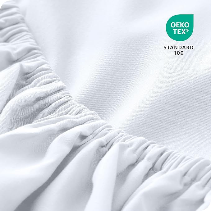 Bare Home 2-Pack Fitted Bottom Sheets Split King - Image 5