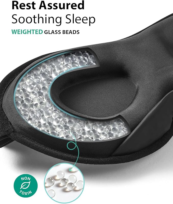 MABAO 2 Packs Weighted Sleep Mask - Image 6