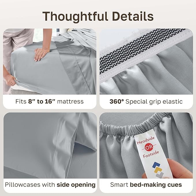 California Design Den Deep Pocket King Sheet Set - Image 5
