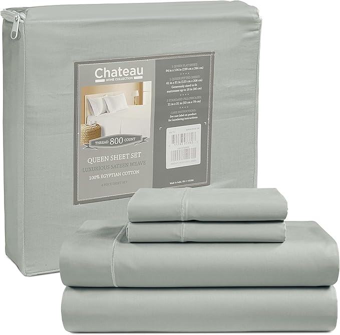 Deep Pocket Full Sheets Set, Egyptian Cotton Sheets Full Size Bed Set - Image 9