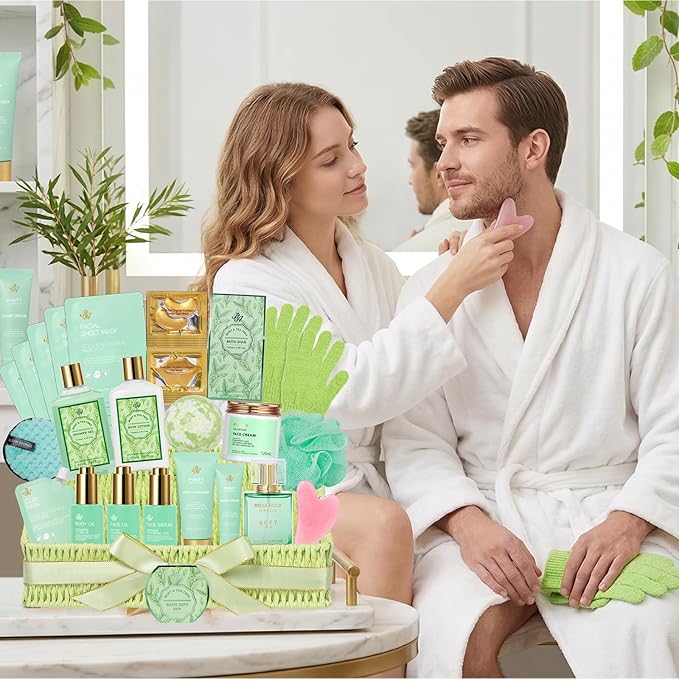 Mothers Day Gifts Basket for Mom, Hydrating Face Skin Care Kit, Bath & Body - Image 5