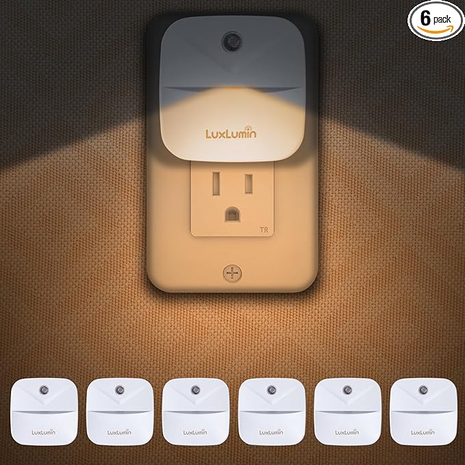 LuxLumin LED Night Lights Plug into Wall by LuxLumin