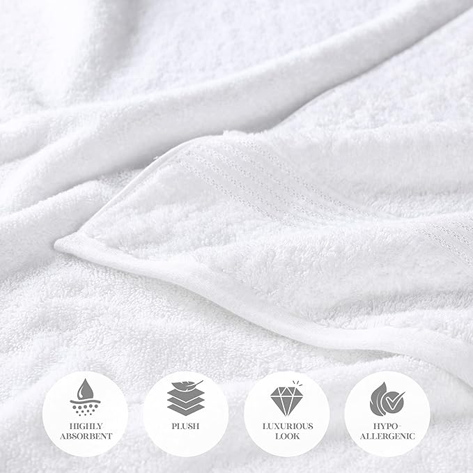 Superior Egyptian Cotton 6-Piece Towel Set, Bathroom Essentials, Towels - Image 8