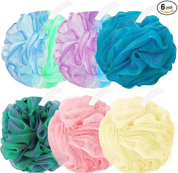 Amazerbst loofah, 6 Pack Shower loofah loofah Sponge, Bath Sponge Body Scrubber by Amazerbst