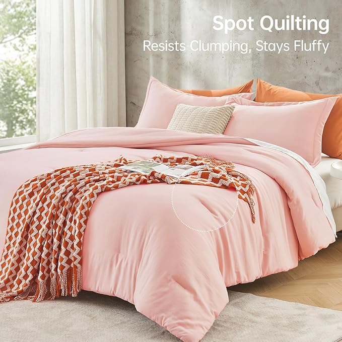 MUXHOMO Full Comforter Sets, All Season Ultra Soft Down Alternative Bedding - Image 5