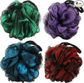 Chuya 4 Pack Shower Loofahs Sponges 70g Large, Bath Sponge Loofah Body Scrubber by Chuya