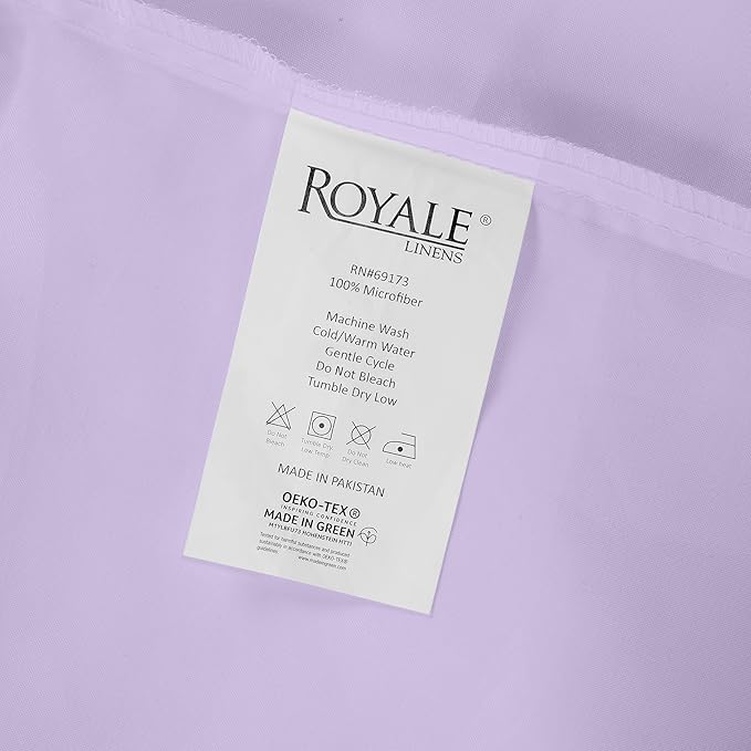 Royale Linens 2 Pack Bulk Flat Sheet Set - Image 9