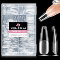 UNA GELLA Long Coffin Nail Tips: 216pcs Coffin Acrylic Fake Nails Full Cover by UNAGELLA