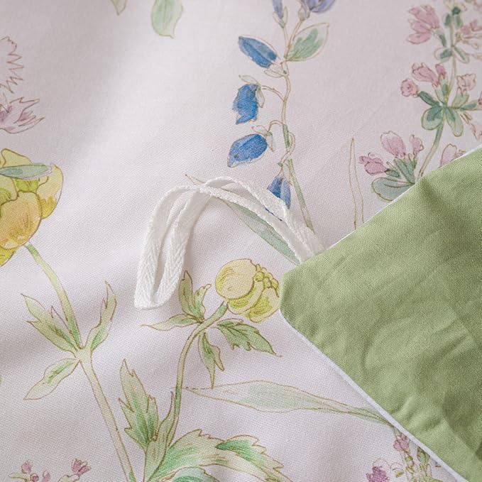 OAITE Duvet Cover Set King Size Floral Pattern Ultra Soft 100% Cotton Duvet - Image 8