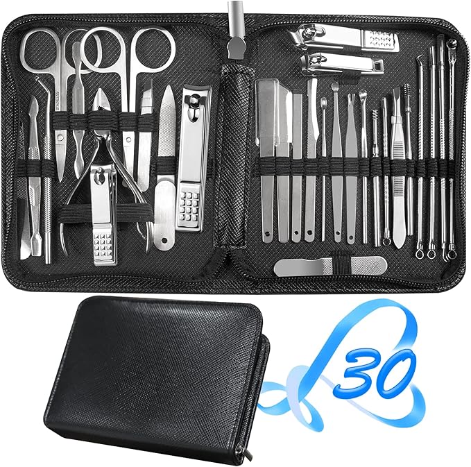Manicure Set 30 in 1 Fingernail Clipper Set, Manicure Kit, Pedicure Kit - Image 9