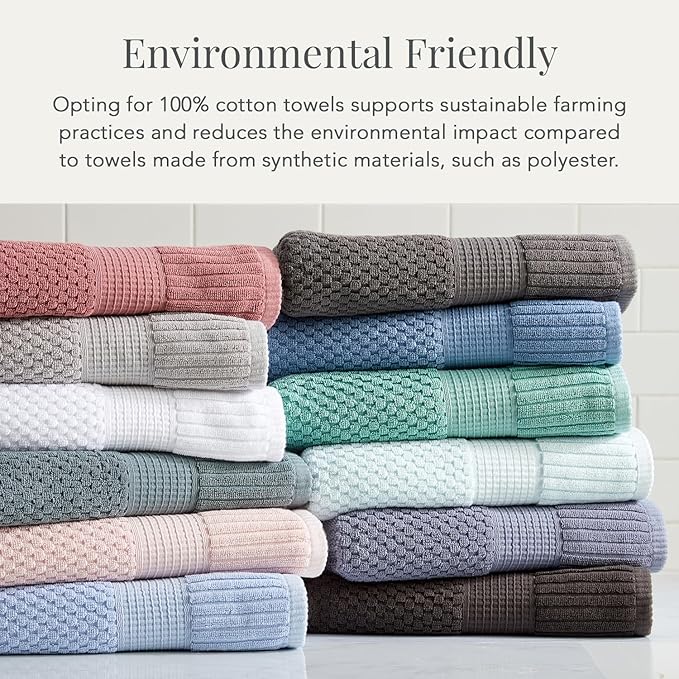 NY Loft 100% Cotton Hand Towel 6 Pack | Super Soft & Absorbent Quick-Dry Hand - Image 7