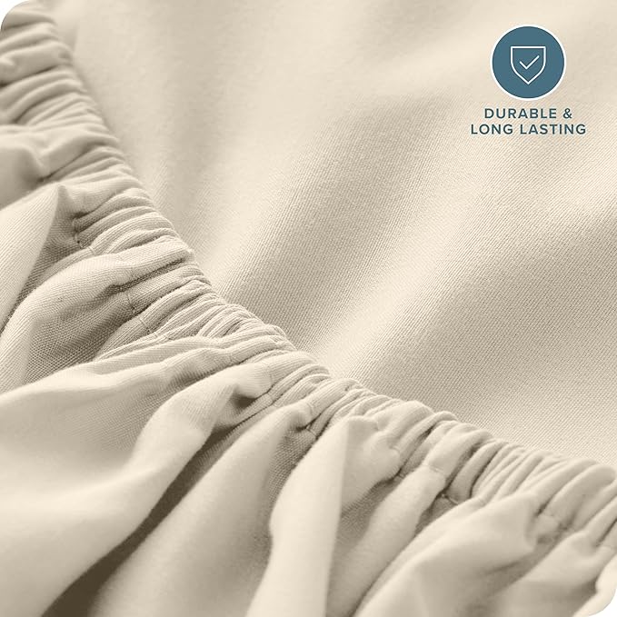 Bare Home Fitted Bottom Sheet King Size - Image 5