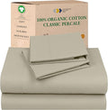 California Design Den Soft 100% Cotton Percale Sheets King Size Set by CaliforniaDesignDen