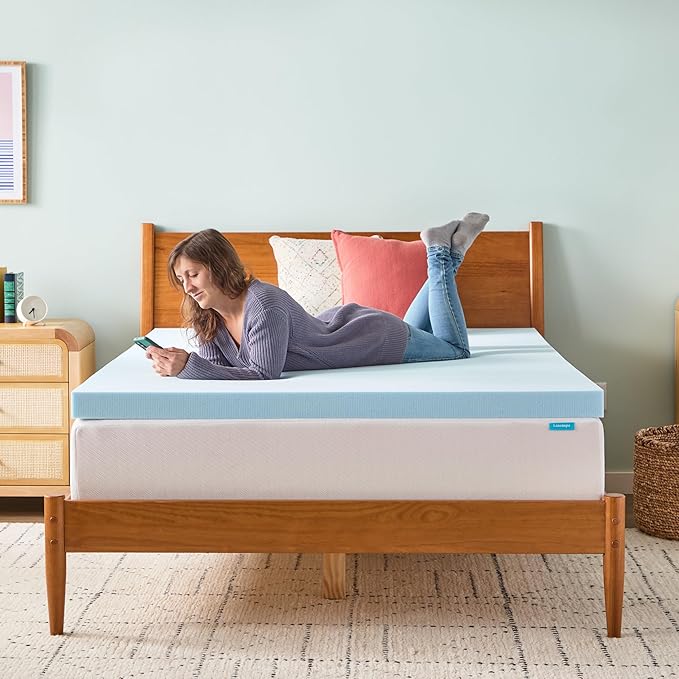 Linenspa Memory Foam Mattress Topper, Full Size - Image 7