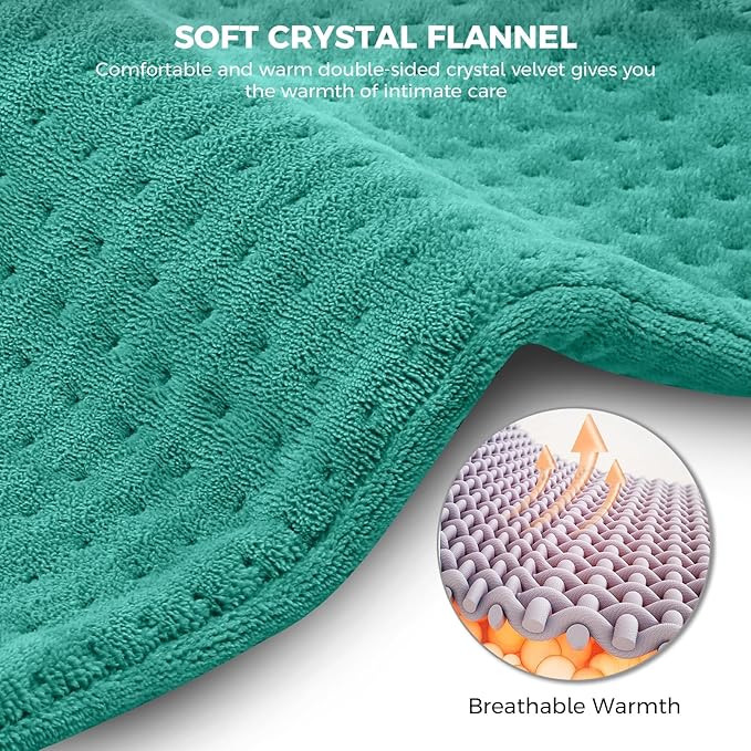 NOWWISH Heating Pad for Back Pain Relief & Period Cramps, 12x24 Inches Electric - Image 5
