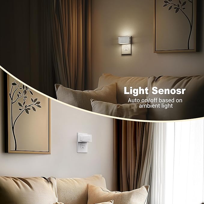 JandCase LED Night Light, Night Lights Plug into Wall - Image 3