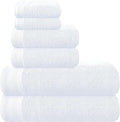 Ultra Soft 6 Pack Cotton Towel Set, Contains 2 Bath Towels 28x55 inch, 2 Hand by Unknown