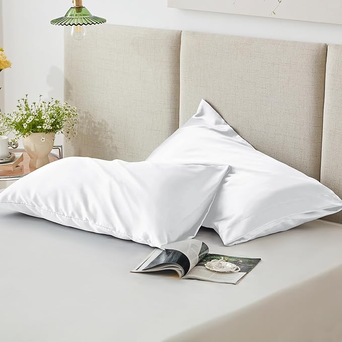 Love's cabin Satin Pillowcase Set of 2 King Size 20x36, Cooling Pillow Covers - Image 5