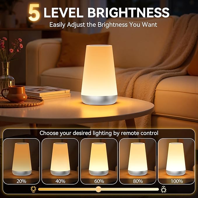 Auxmir Night Light for Kids Baby, 2500mAh13 RGB Colors & 5 Brightness, Portable - Image 3