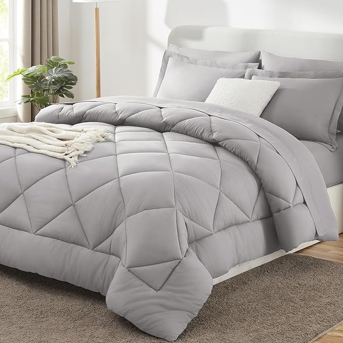 CozyLux Full Size Comforter Sets French Grey by CozyLux
