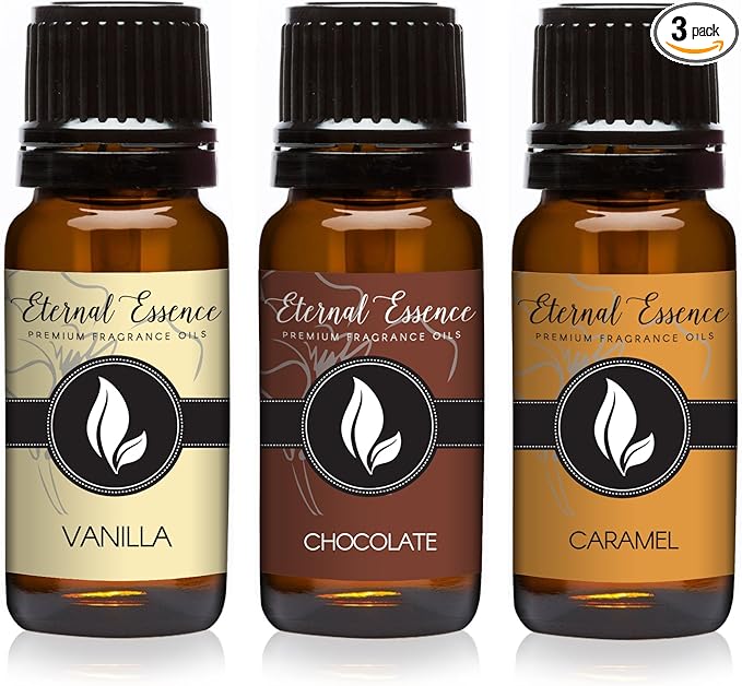 Trio - Vanilla, Chocolate & Caramel - Premium Fragrance Oil Trio - 10ml by EternalEssenceOils