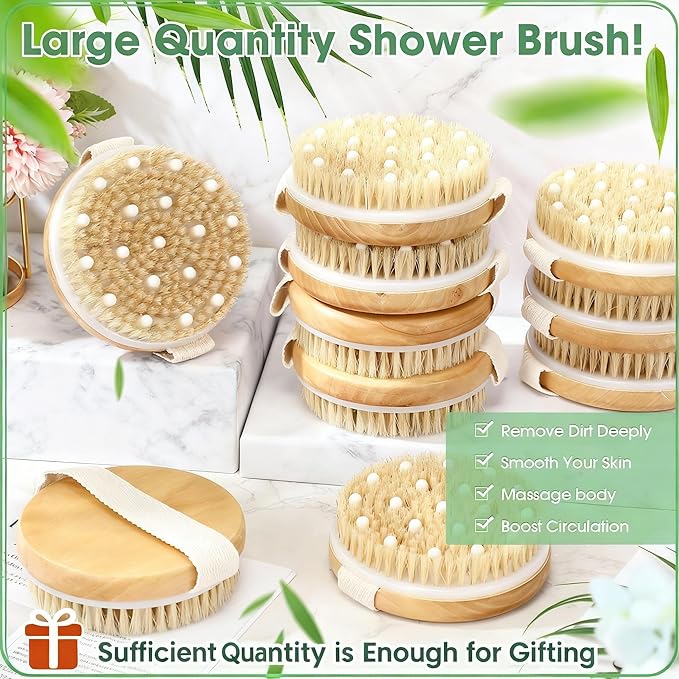 Gejoy 5 Pcs Dry Brushing Body Brush - Image 3