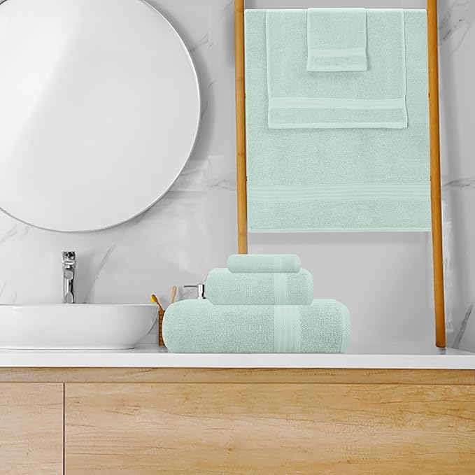 GLAMBURG Ultra Soft 8-Piece Towel Set - Image 4