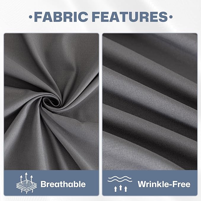 Lavisun Full Flat Sheets 2 Pack, Hotel Quality Flat Bed Sheets, Brushed - Image 4