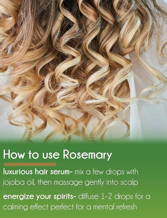 2 Bottles - 16 fl oz Rosemary Essential Oil, Aluminum Bottle - GreenHealth - Image 7