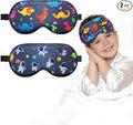 BeeVines Kids 100% Real Mulberry Silk Sleep Mask 2 Pack, Original Design Pure by BeeVines