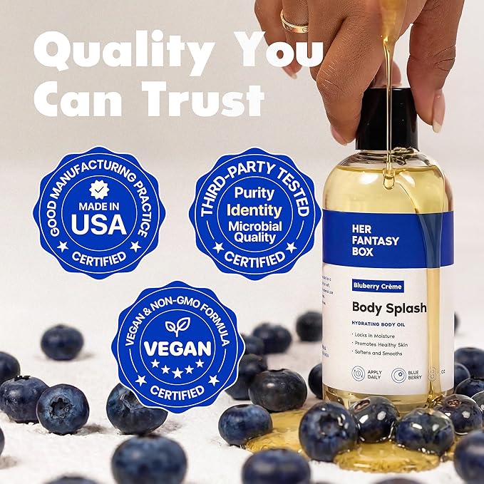 Her Fantasy Box | Body Splash Blueberry Crème Fragrance Oil – Fruity Creamy - Image 6
