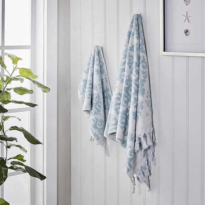 SKL Home Mirage Fringe 2 Bath, 2 Hand Towel Set - Image 5