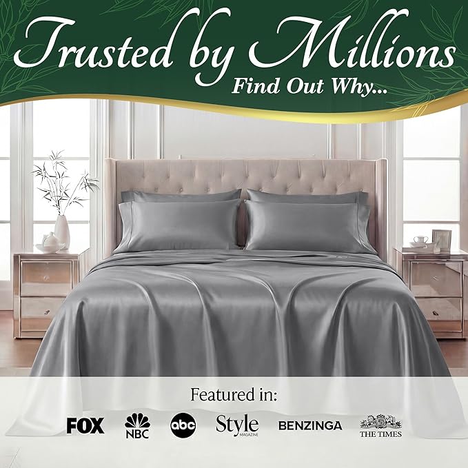 DECOLURE 100% Viscose Derived from Bamboo Sheets Twin Size - Image 5