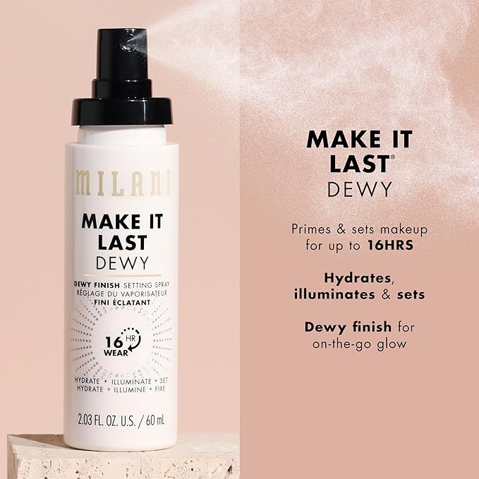 Milani Setting Spray + Primer, Make It Last Dewy - Image 3