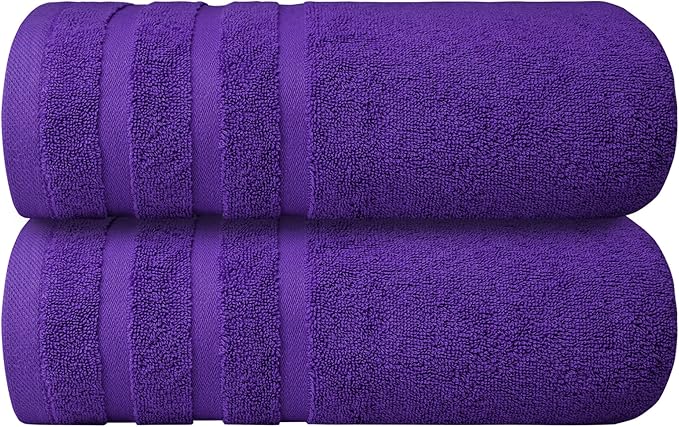Infinitee Xclusives 100% Cotton Luxury Bath Towels Set of 2 - Image 8