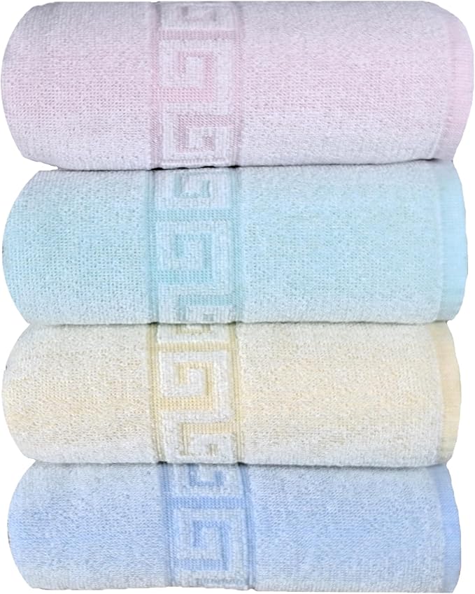 BolBom*S 100% Cotton Bath Towels, 4 Pack, Light Weight, Super Absorbent and - Image 6
