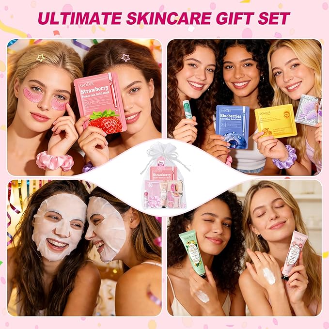 110 PCS Spa Party Supplies for Girls, Includes Face Masks, Hand Cream, Lip Balm - Image 6