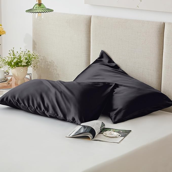 Love's cabin Satin Pillowcase Set of 2 Standard Size 20x26, Cooling Pillow - Image 5
