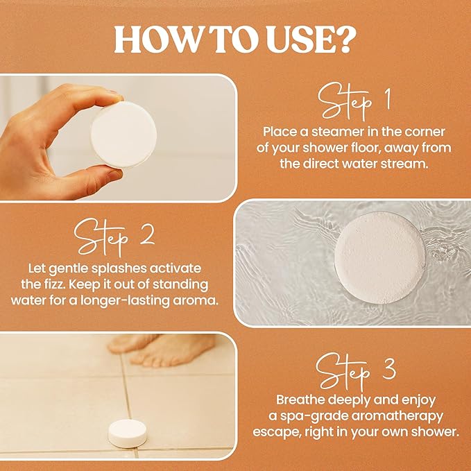 MESMOS 6 Assorted Shower Steamers Aromatherapy, Gifts - Image 4