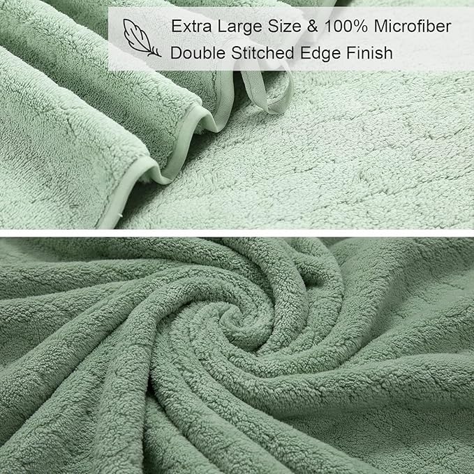 Ycosy Extra Large Bath Towels Set 35x70 Inches - Image 7