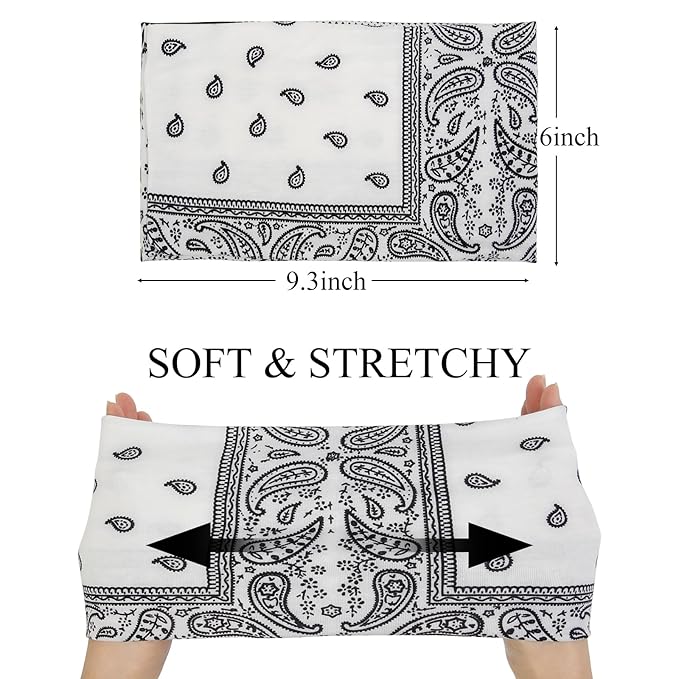 Huachi Bandana Headbands for Women Non Slip, Thick Womens Headbands Boho - Image 3