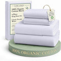 LANE LINEN Eco Friendly 100% Organic Cotton King Bed Sheets Set, Printed Modern by LaneLinen