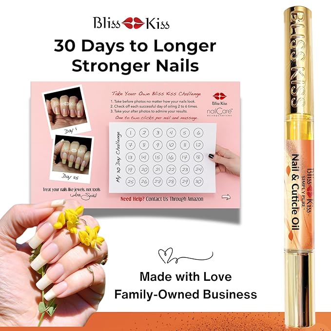 Bliss Kiss | 1 Pumpkin Spice Latte Fragrance | Nail Oil Cuticle Pen w/Vitamin E - Image 2