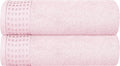 GLAMBURG 100% Cotton 2 Pack Oversized Bath Towel Set 28x55 Inches, Ultra Soft by GLAMBURG