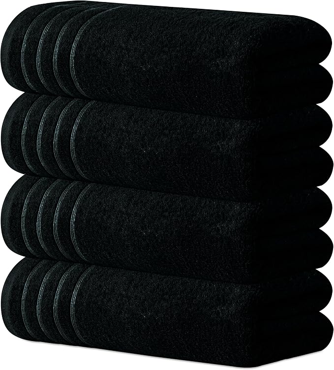 Avalon Towels Bath Towels Set of 4, Size 30 x 60 Inches, Highly Soft and by AvalonTowels