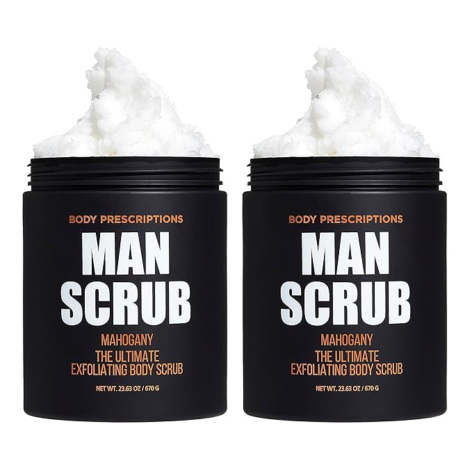 Body Prescriptions Men’s Exfoliating Body Scrub – Ultimate Skin Cleansing Wash by BodyPrescription