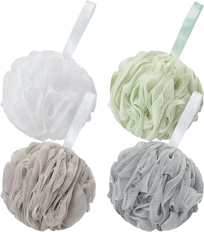 AmazerBath Loofah Sponge 60g/Piece, Exfoliating Bath Sponge Body Scrubber by AmazerBath