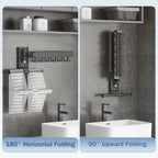 Clothes Drying Rack Wall Mounted(can fold Upward),Laundry Drying Rack,Laundry Room Organization,Wall Mounted Laundry Rack Folding,Retractable Clothing Rack,Collapsible Clothes Hanging Rack