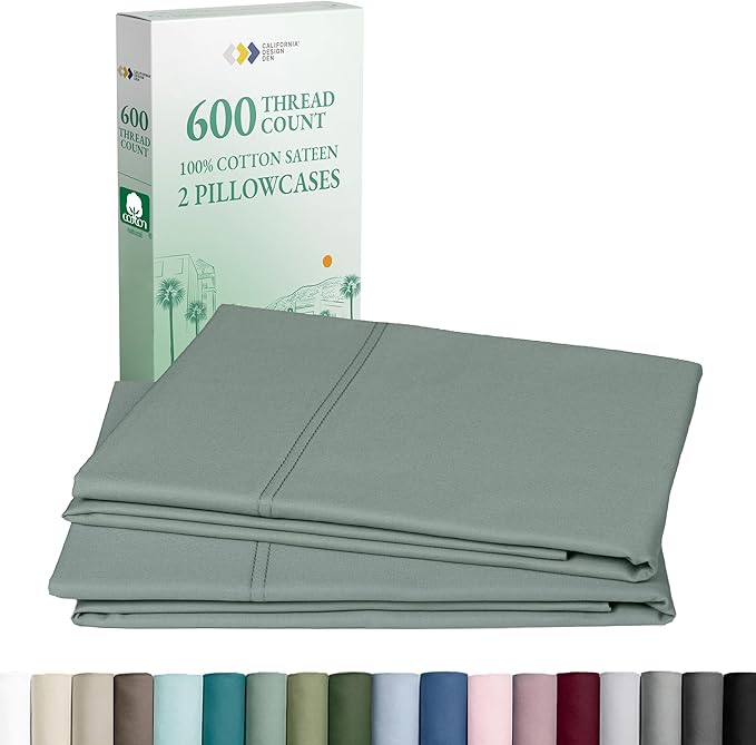 CALIFORNIA DESIGN DEN Luxuriously Soft Hotel Quality 600 Thread Count, 100% by CaliforniaDesignDen